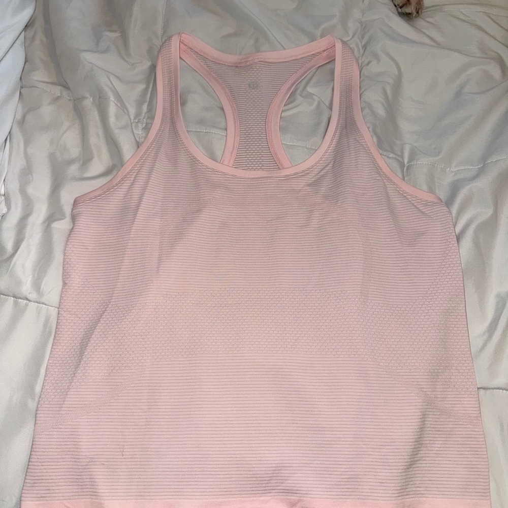 *** SOLD *** Lululemon strawberry milkshake Race length Tank Top